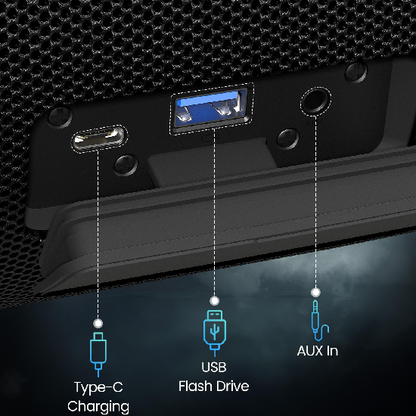 Portronics Thunder 2.0 60W Wireless Bluetooth Party Speaker