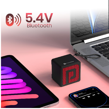 Portronics Nugget 3W Mini Pocket Bluetooth Speaker with Upto 4 Hours Playtime, HD Sound, Bluetooth
