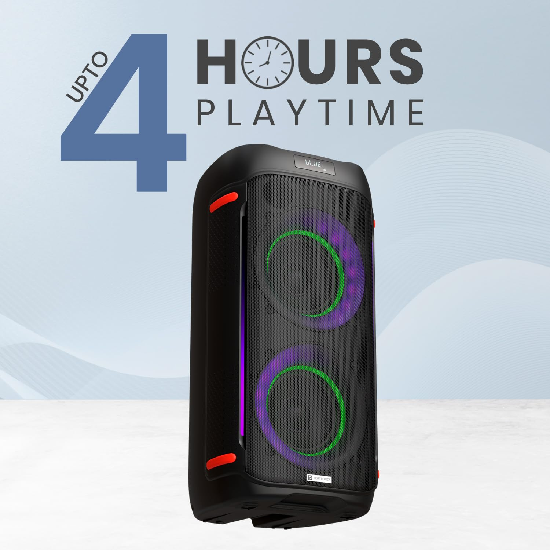 Portronics Iron Beats IV 250W Party Speaker with Dual 6" Subwoofer