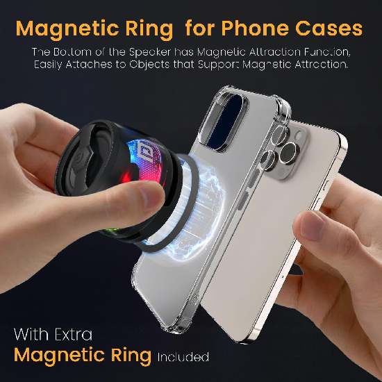 Portronics Nadya 6W Magnetic Bluetooth Speaker with MagSafe Mobile Stand