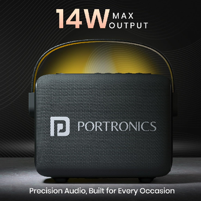 Portronics Resonate 14W Portable Bluetooth Speaker With LED Sunset Projection Lights