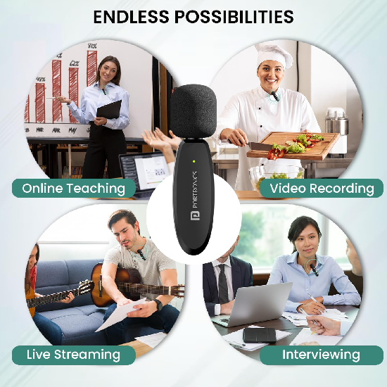 Portronics Dash 7 Omnidirectional Type C Wireless Microphone