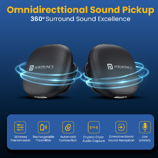 Portronics Vlogmate One India First Ai Powered Wireless Microphone