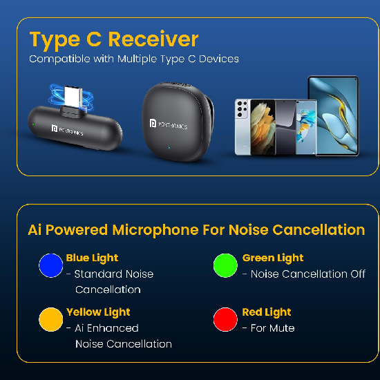 Portronics Vlogmate One India First Ai Powered Wireless Microphone