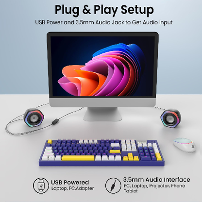 Portronics in Tune 4 6W Portable USB Powered Wired Speaker