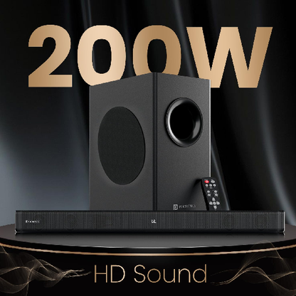Portronics Pure Sound 107 | 200W Soundbar with Subwoofer for Deep Bass