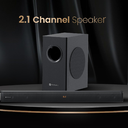 Portronics Pure Sound 107 | 200W Soundbar with Subwoofer for Deep Bass