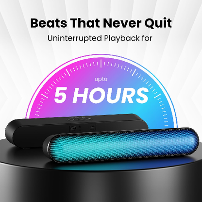 Portronics Decibel 23 16W Wireless Bluetooth Soundbar with LED Lights