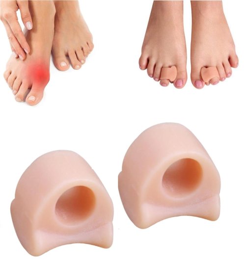 Quick Secure Silicone Gel Toe Separator Ring 1 Pair