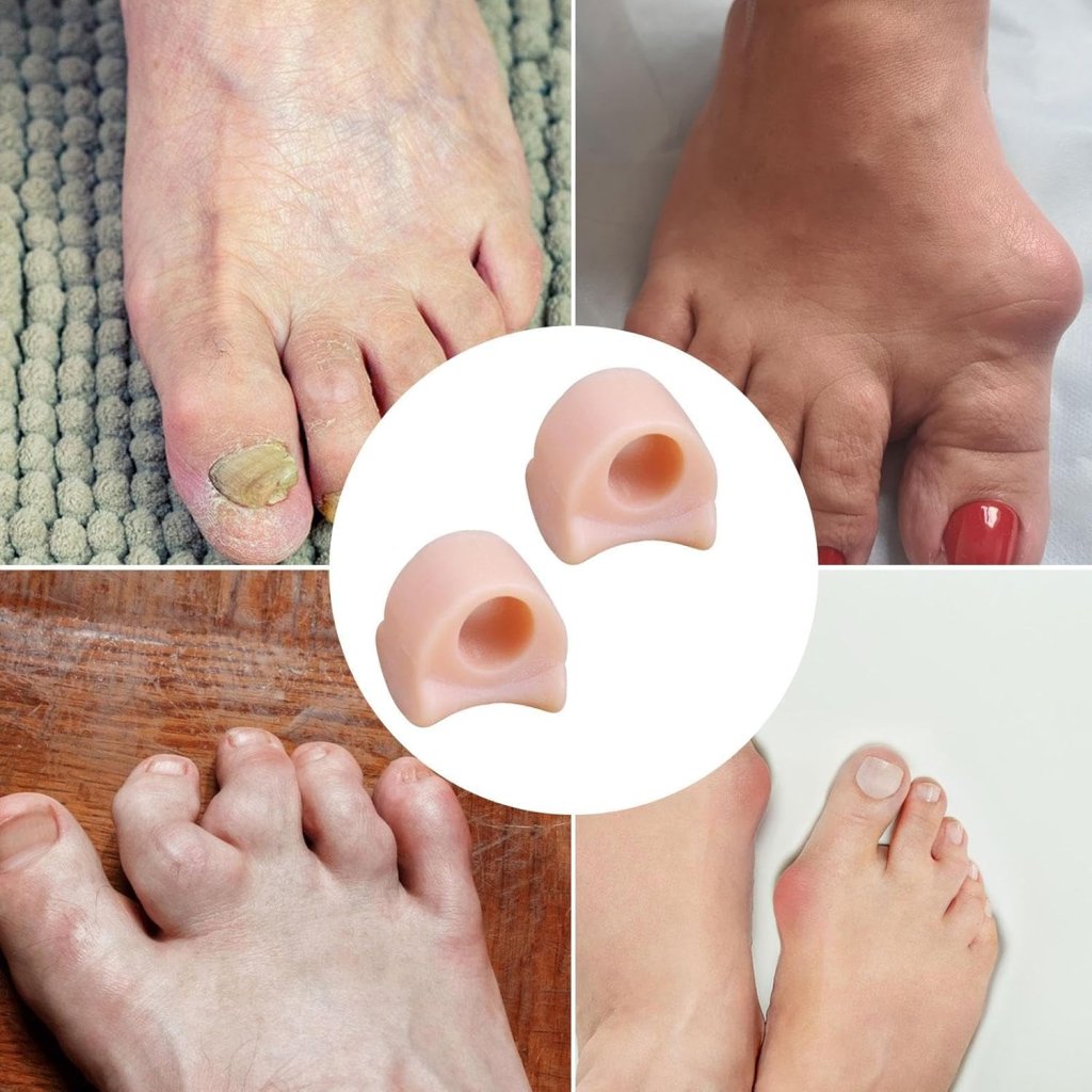 Quick Secure Silicone Gel Toe Separator Ring 1 Pair