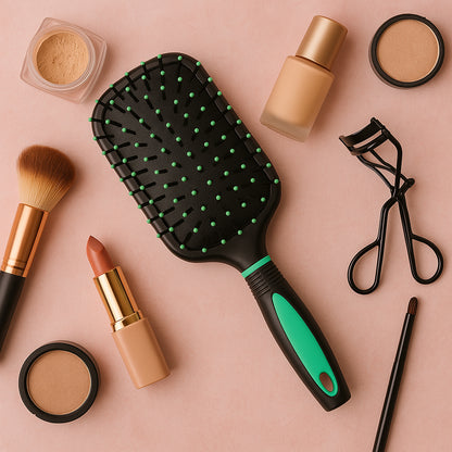 2-in-1 Hair Comb Brush With Mirror