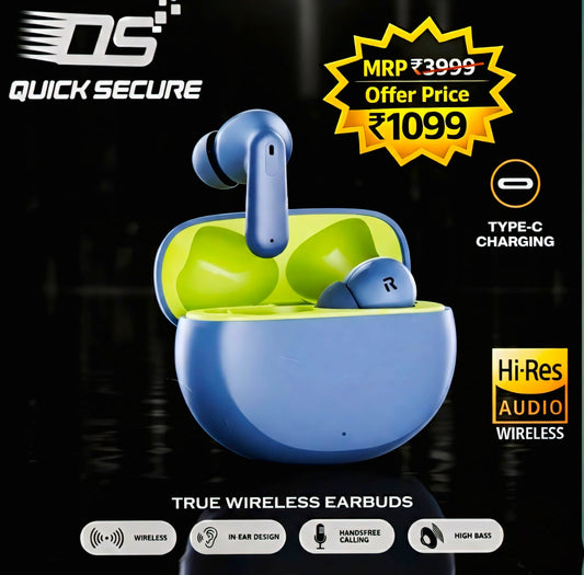 Quick Secure Nord Buds 3 Truly Wireless Bluetooth Earbuds